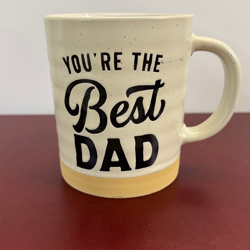 Eccolo Cream and Tan 'You're the Best Dad' Mug